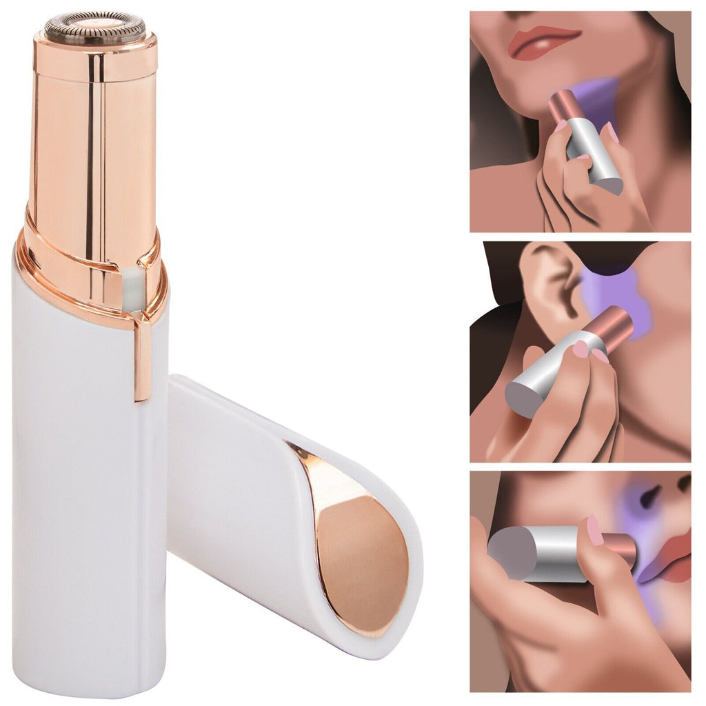Flawless Face Gen 2 – Painless Facial Hair Remover with 18K Gold-Plated Head & Built-In LED Light