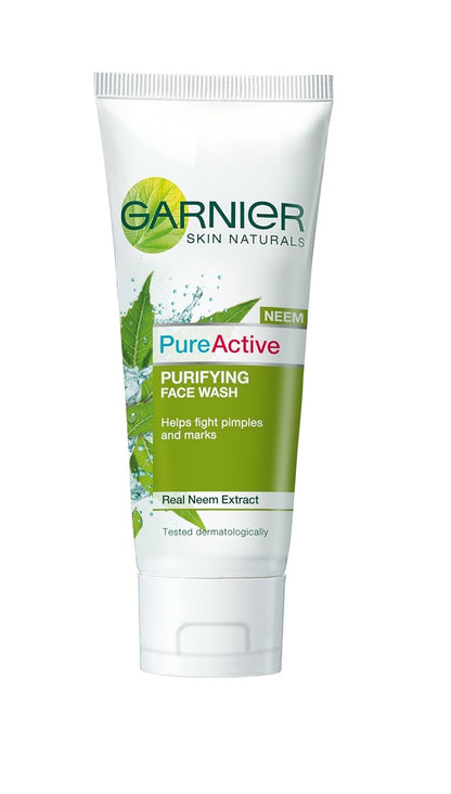 Garnier Skin Naturals Pure Active Neem Face Wash, (60 ml)