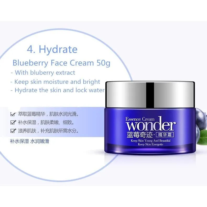 BIOAQUA - Blueberry Wonder Natural Moisturizing Face Cream - 50g