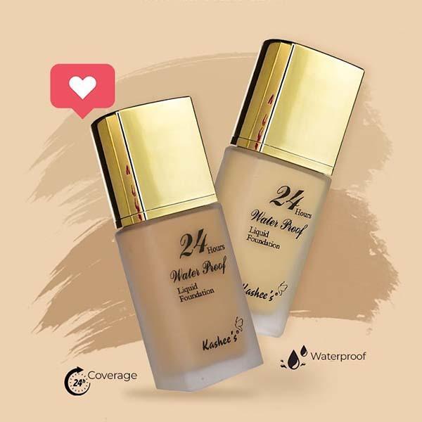 Kashee's 24 Hours Waterproof Liquid Foundation (30Ml)