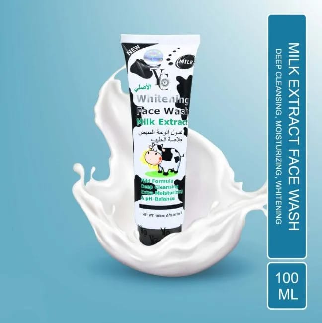 YC Whitening Face Wash, With Milk Extract, 100ml