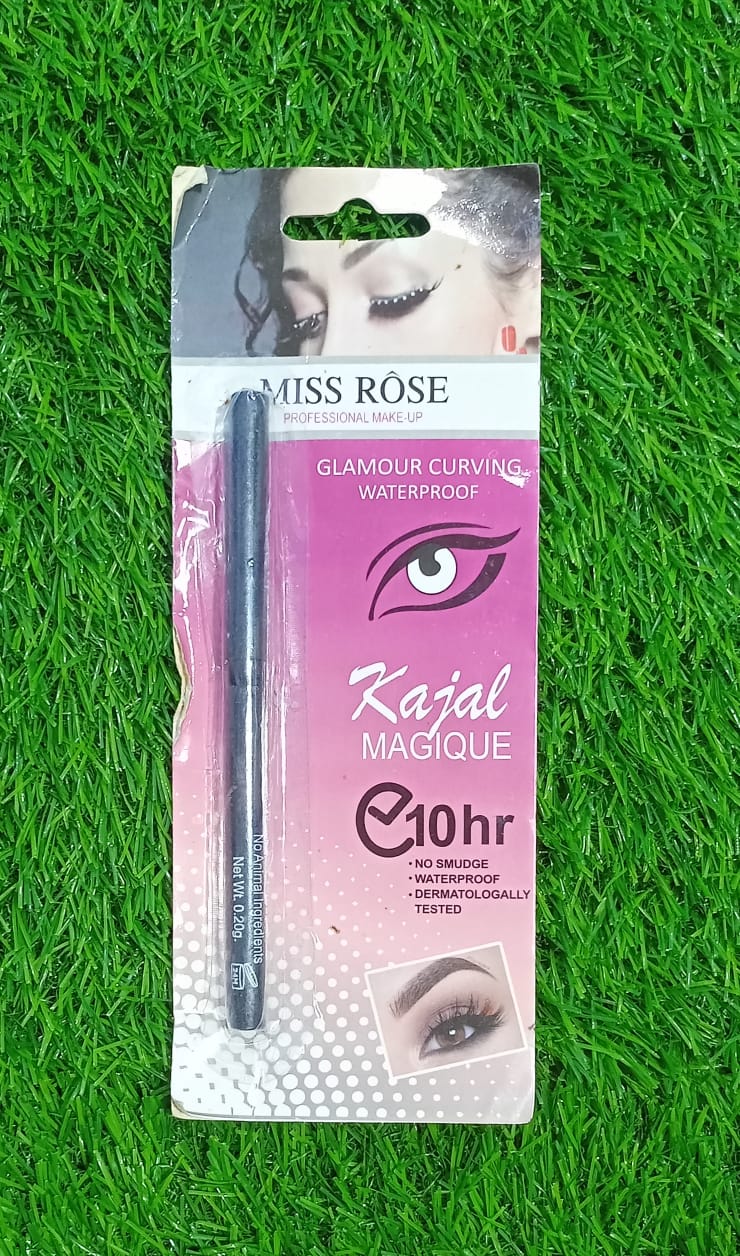 Miss Rose  Kajal Pencil Long Lasting Waterproof 10 Hr Eyeliner
