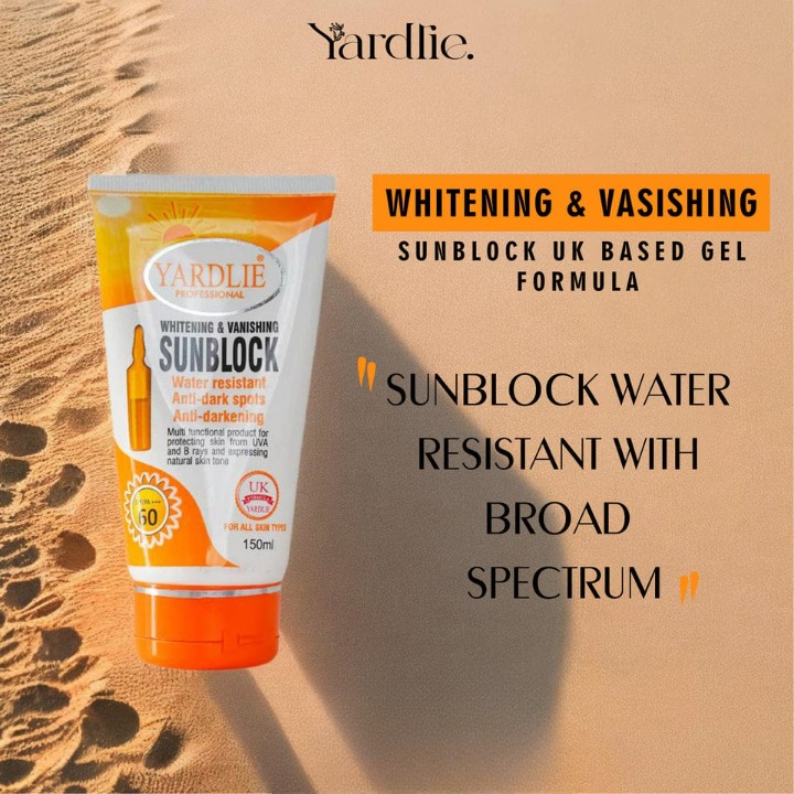 YARDLIE - SPF - 60 WHITENING &amp; VANISHING SUNBLOCK 150ml
