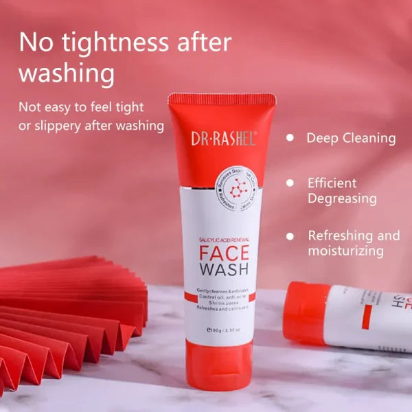 Dr. Rashel Salicylic Acid Renewal Face Wash, Exfoliating Facial Cleanser – 100g