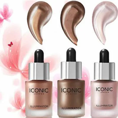 set of 3 Iconic Illuminator Shine Liquid Highlighter