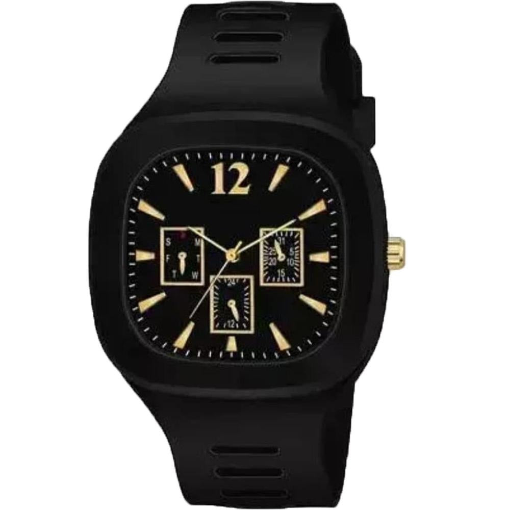 New Silicone Analogue Fashionable Wrist Watch for Men – Casual & Stylish Design